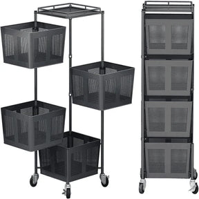 4-stöckiges Küchenregal