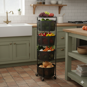 4-stöckiges Küchenregal